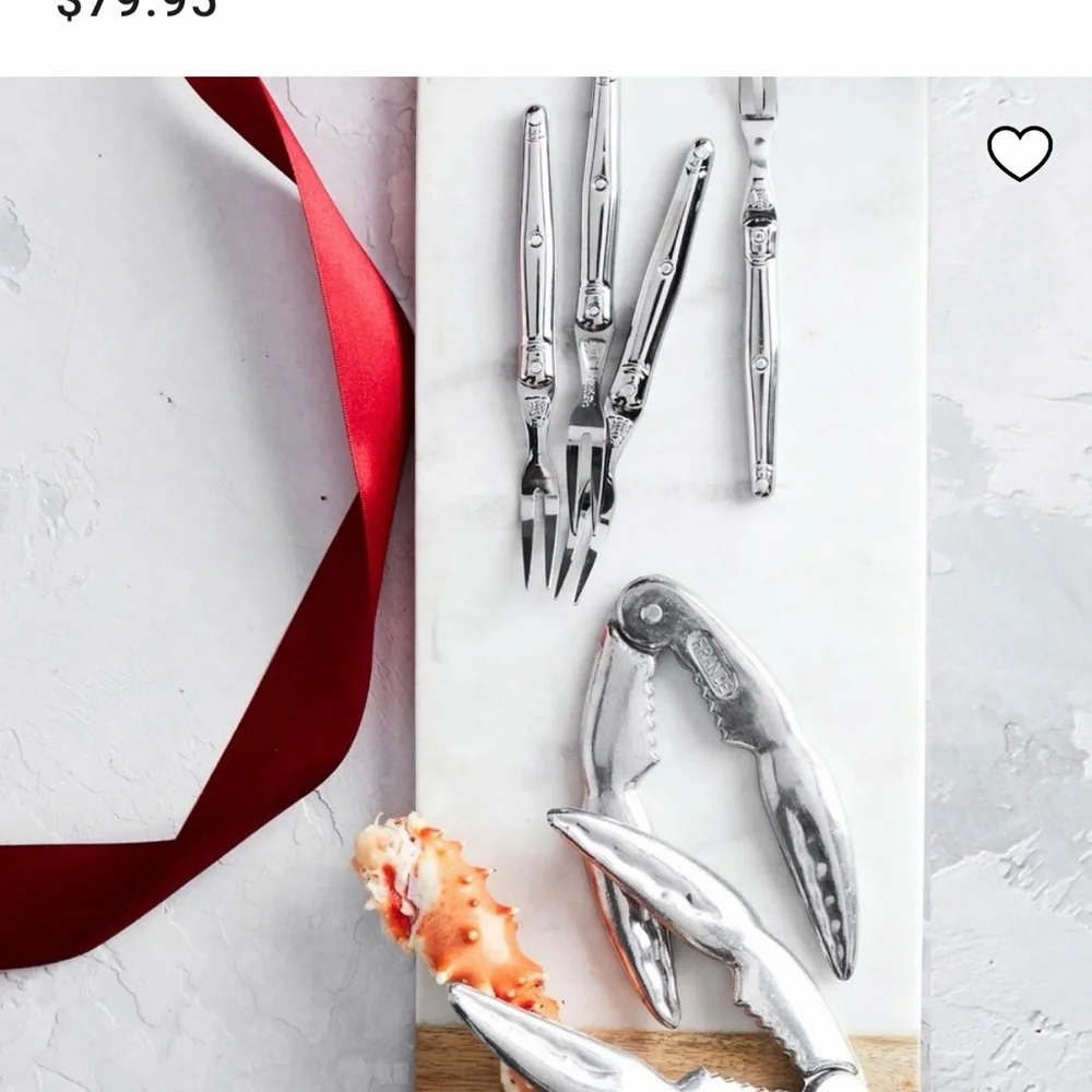 Williams Sonoma Black and White Seafood Tools